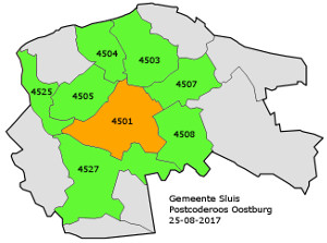 Postcoderoos Sluis Oostburg postcodes